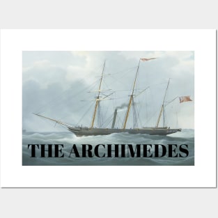 Archimedes Steamship 1839 First Screw Propeller Ship Posters and Art